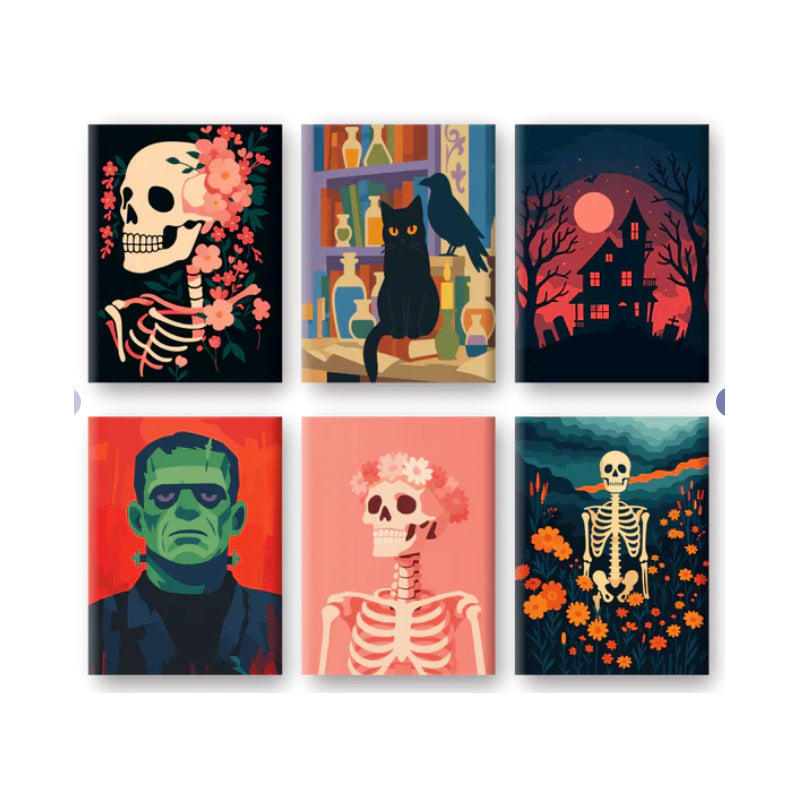 Mini Painting Set 15x20 Framed 6-Piece DIY Digital Oil Painting Kit — view 3