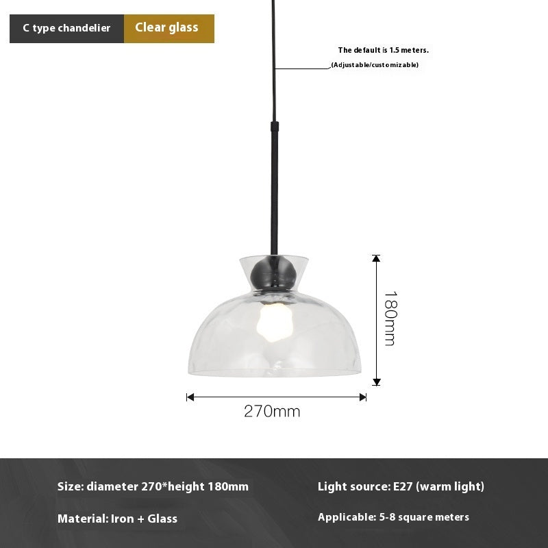 Nordic Restaurant Minimalist Small Pendant Light — view 4