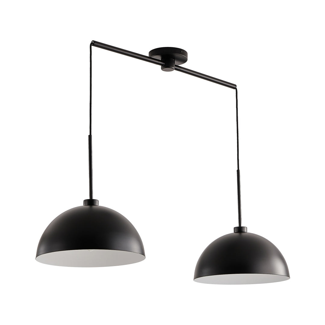 41-Inch Matte Black Double Pendant Light for Restaurant Tables and Kitchen Islands — view 5