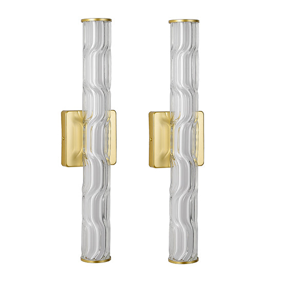 Gold K9 Crystal Wall Sconces (2-Pack) — Restaurant Bar — view 3