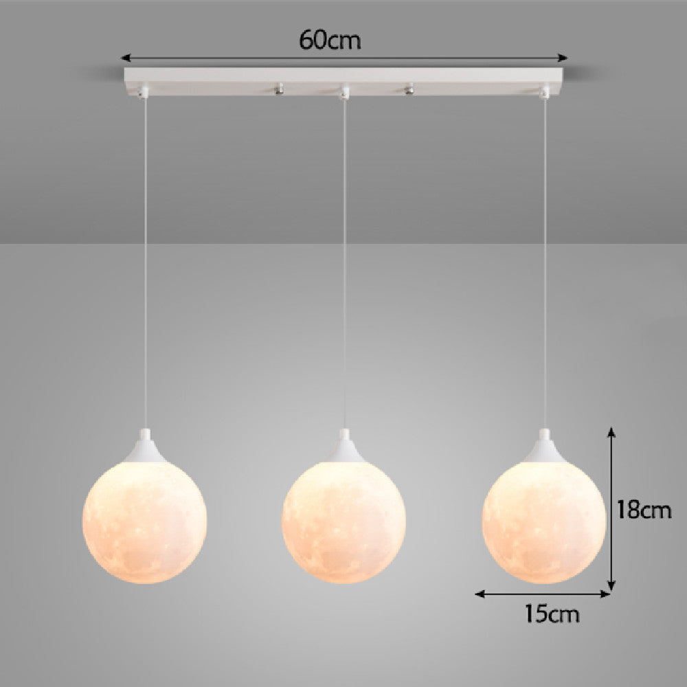 Nordic 3-Head Dining Table Pendant for Restaurants — view 4