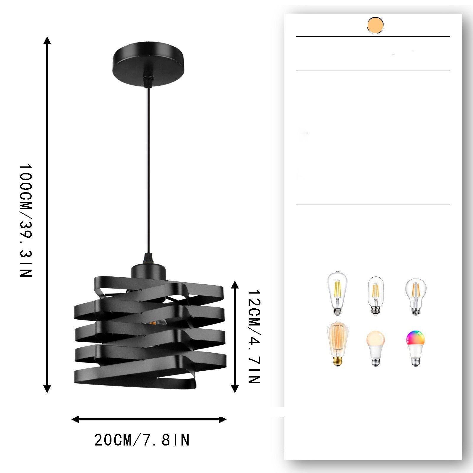 Bedside Chandelier American Vintage Living Room Bedroom Chandelier — view 6