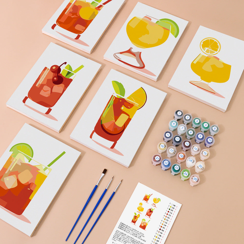 New Small Painting Set Foreign Trade Popular Style Landscape Flower Hand-painted Diy Digital Oil Painting Amazon FBA Global Hair — view 25