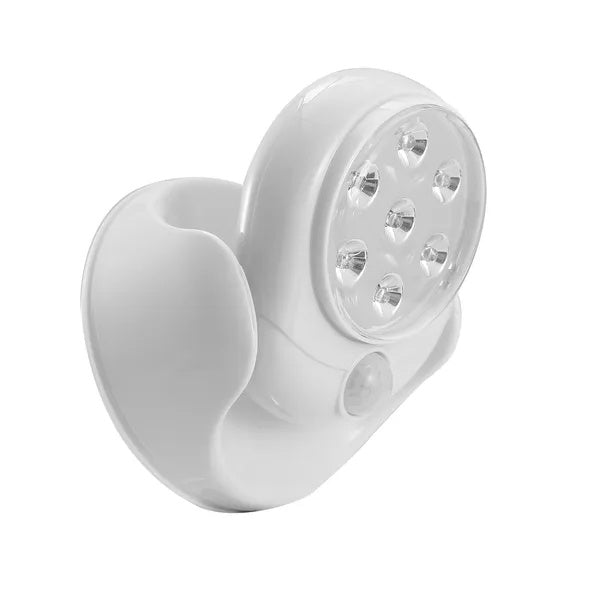 White Wireless Motion-Sensor Spotlight — Restaurant Corridor & Host Stand — view 2