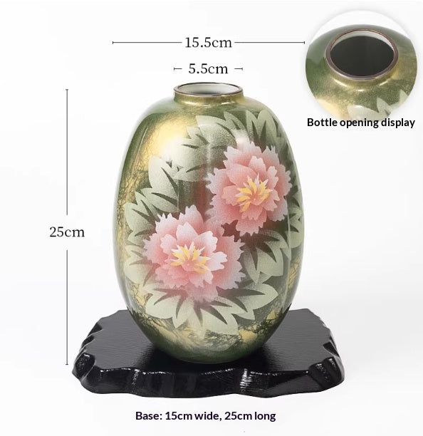Brand-new Kutani-yaki Vase Ornament For Living Room Desk Decor — view 3