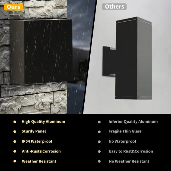 Waterproof Up-and-Down Outdoor Wall Sconce for Restaurant Patios and Porches — view 2