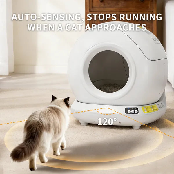 78-Liter Smart Self-Cleaning Litter Station for Cat Cafés, Multi-Cat Adoption Rooms, and Staff-Managed Hygiene Zones — view 6
