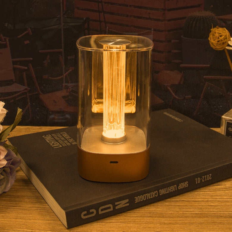 New LED Touch Atmosphere Light USB Charging Eye Protection Bedside Bedroom Lamp Bar Restaurant Garden Decoration Night Light Home Decor — view 5