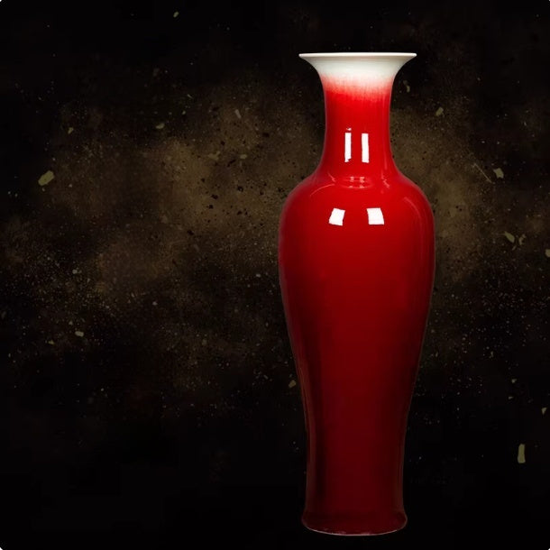 Ceramic Langhong Glazed Vase Large Artistic Ornament For Home Decor — view 6