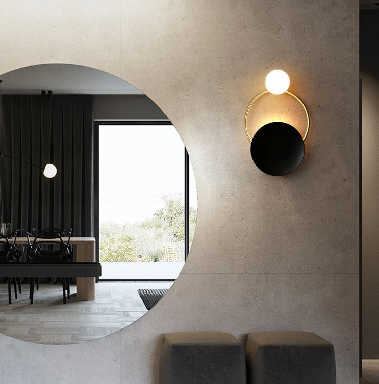 Post-Modern Ring Wall Lamp for Restaurant Feature Walls — view 4