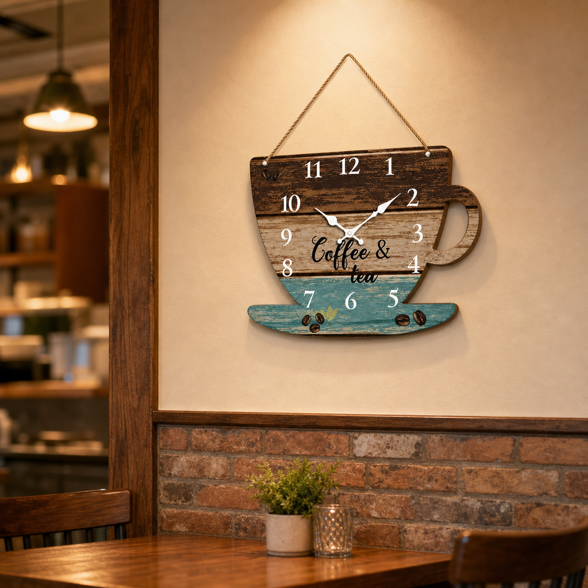 Resto Glow AI product image 2026-08-03 — restaurant view — American Retro Restaurant Wall Hanging