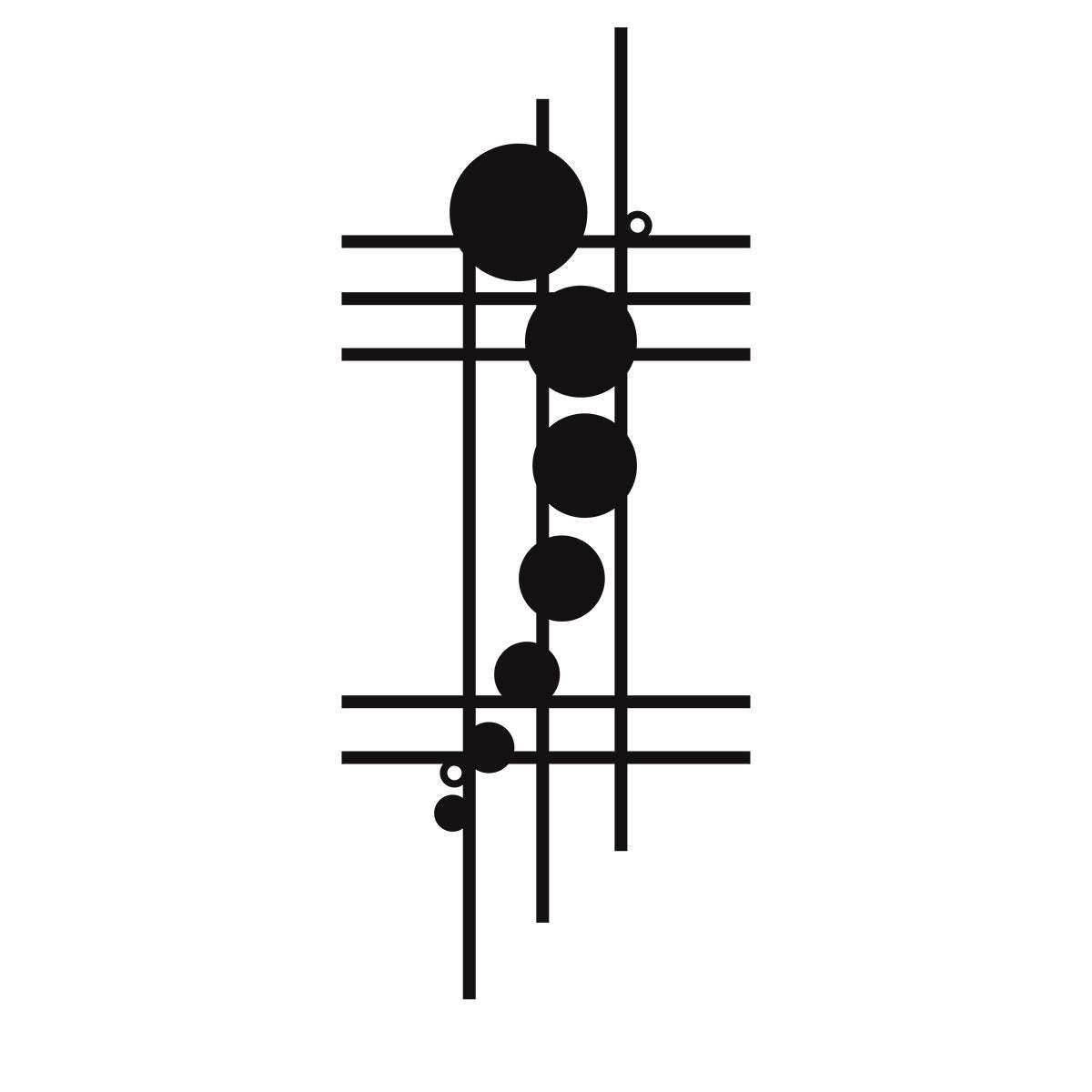 Artistic Modern Geometric Metal Wall Decor — view 5