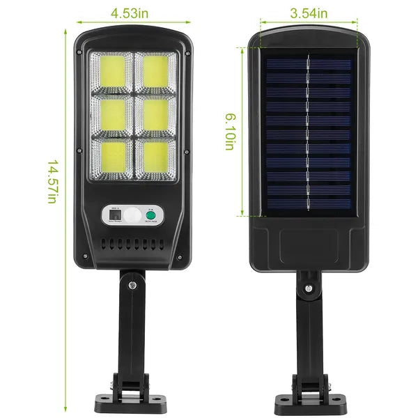 Solar 100-LED Motion Sensor Wall Light for Restaurant Patios and Walkways — view 3