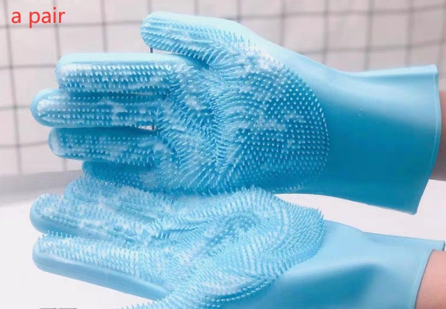 Flexible Silicone Deshedding Glove for Cat Café Grooming Stations, Foster Rooms, and Daily Coat Care — view 10