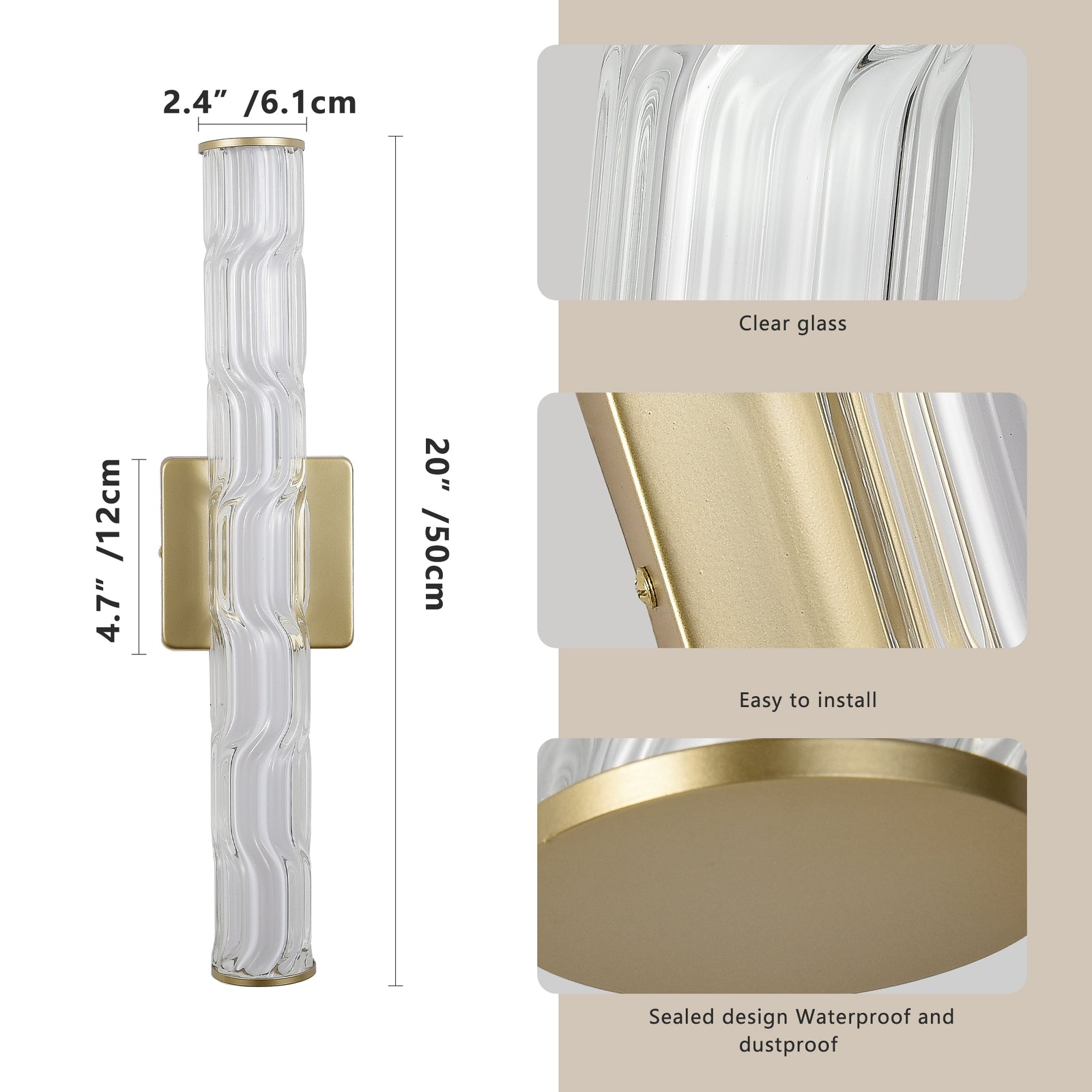 Gold K9 Crystal Wall Sconces (2-Pack) — Restaurant Bar — view 8