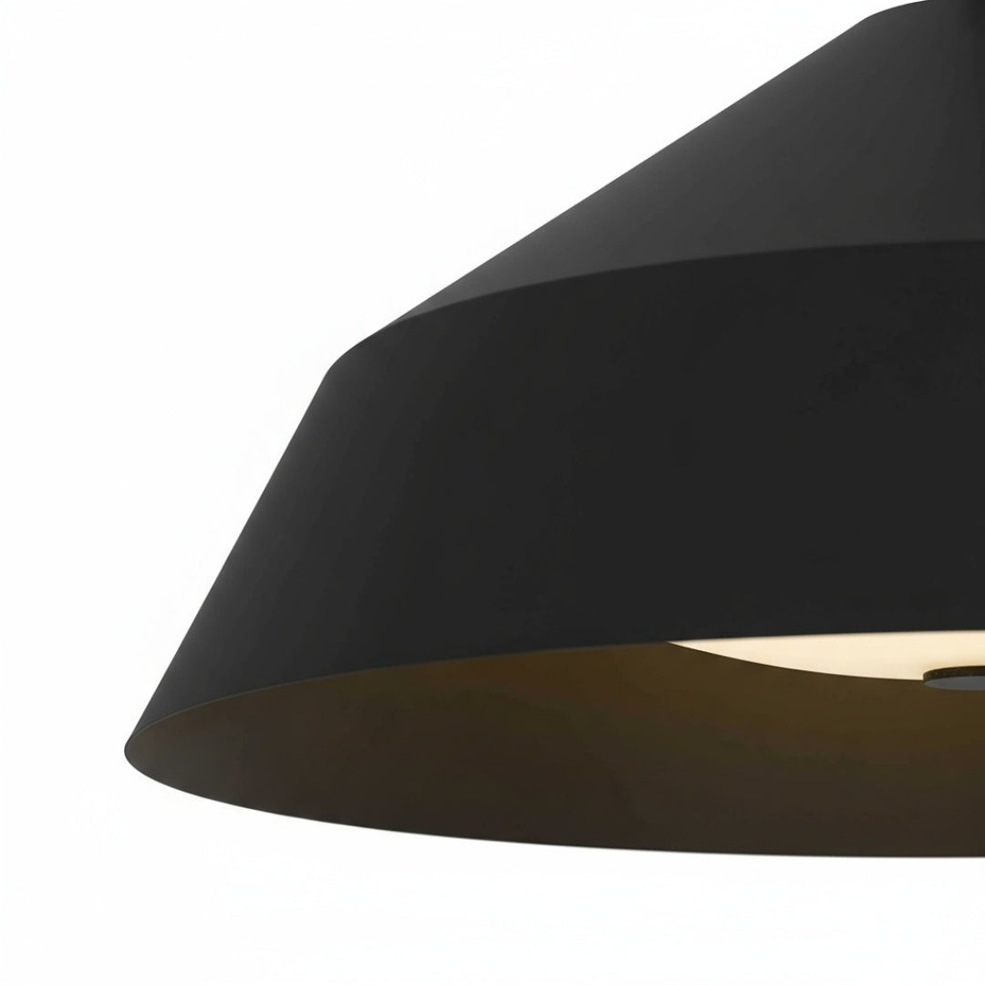 22-Inch Black Integrated LED Pendant for Restaurant Dining Areas — view 3