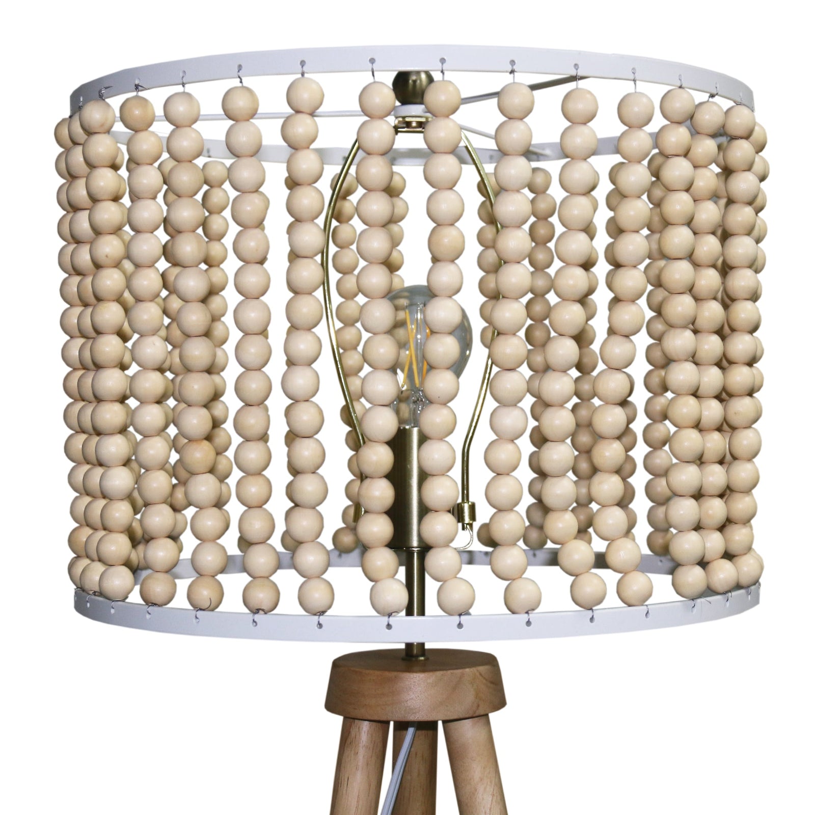 Brillo Natural Tripod Reading Floor Lamp for Restaurant Lounges and Dining Areas — view 3