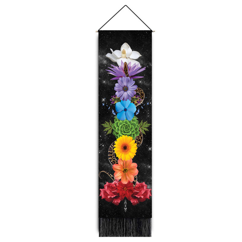 Decorative Hanging Paintings Printed Home Decor Wall Hangings Tassel Tapestries — view 5