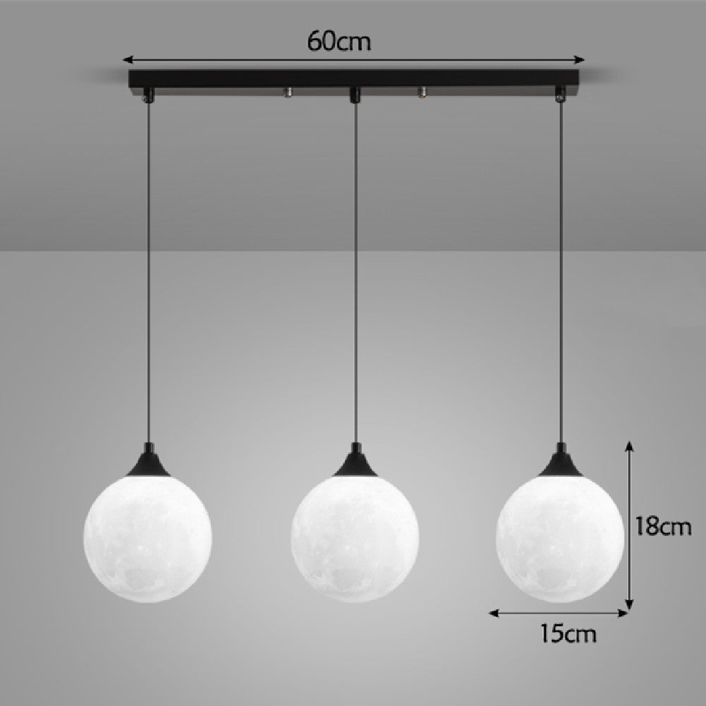 Nordic 3-Head Dining Table Pendant for Restaurants — view 5