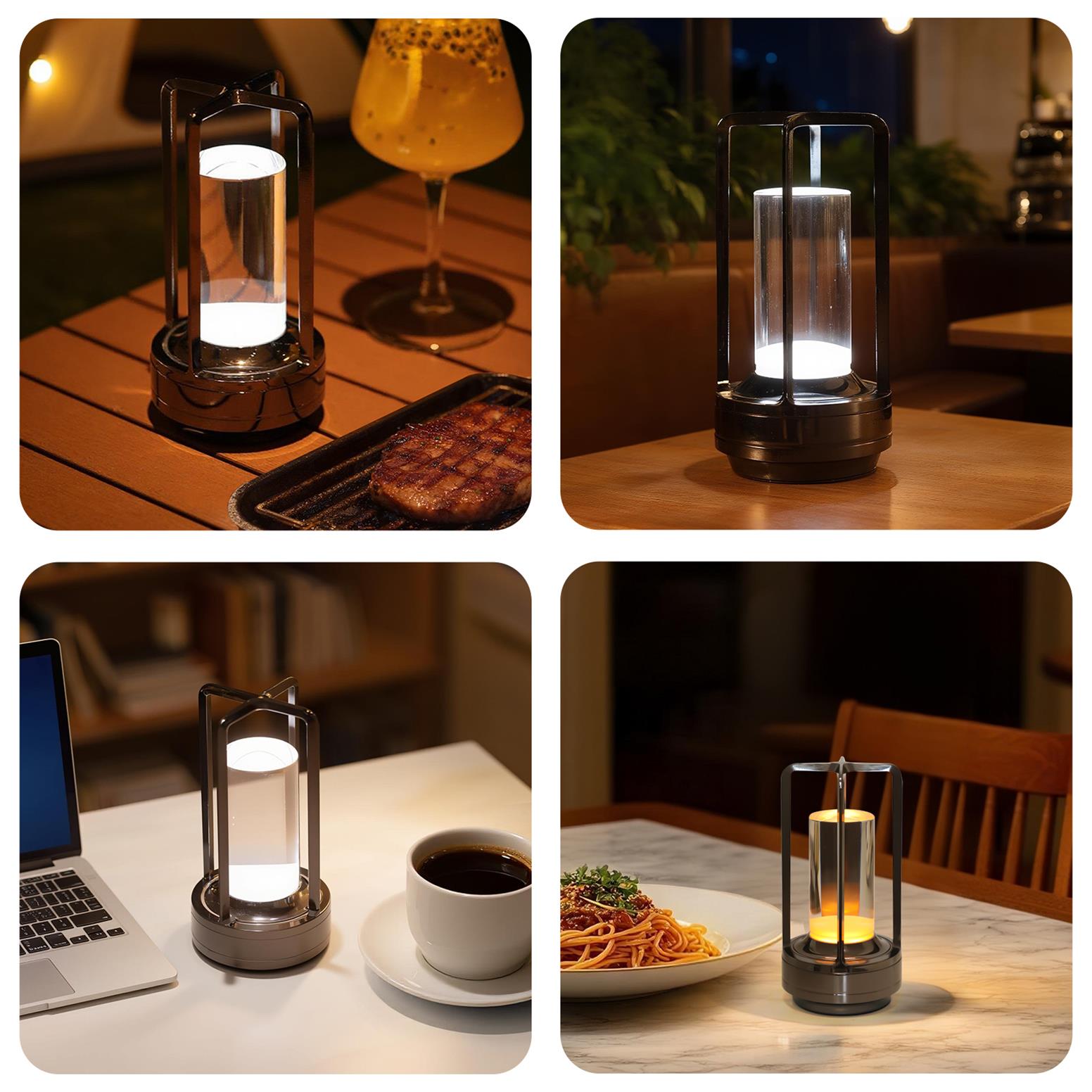 Cordless 5000mAh Touch Table Lamp for Restaurant Tables — view 4