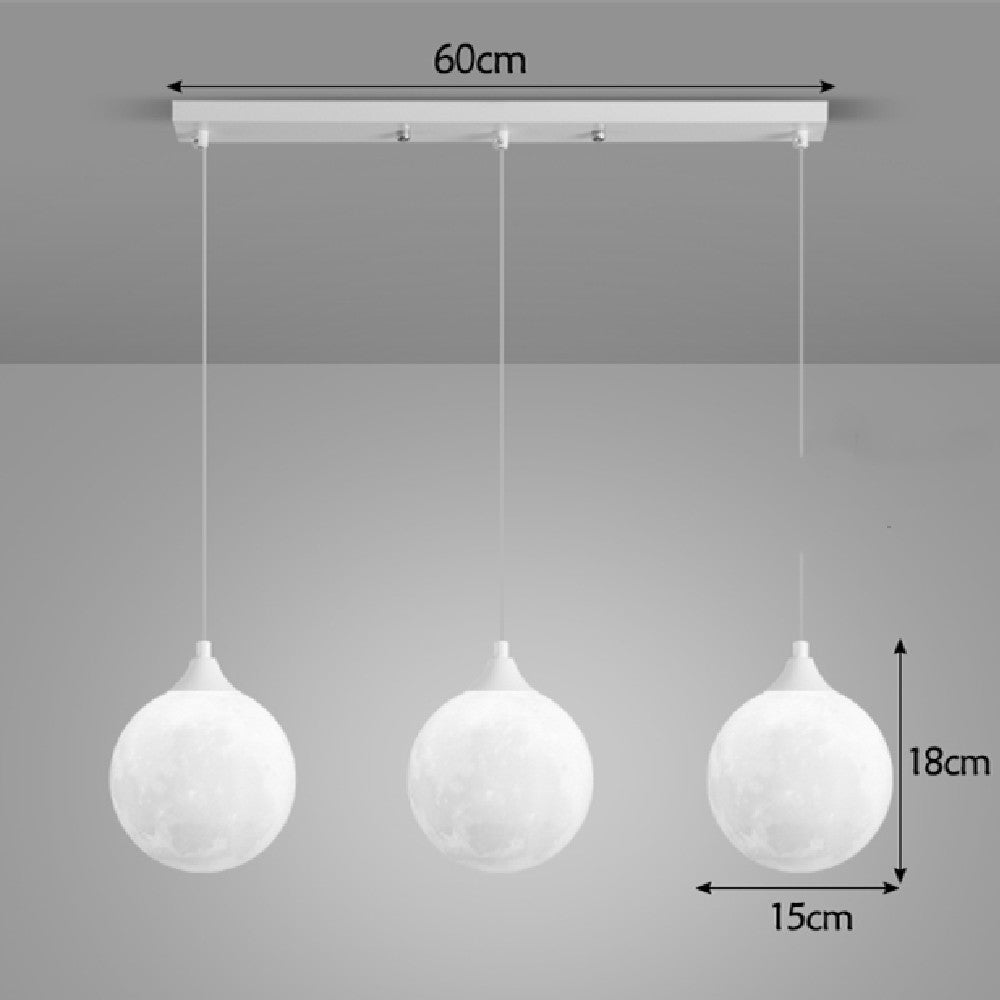 Nordic 3-Head Dining Table Pendant for Restaurants — view 6
