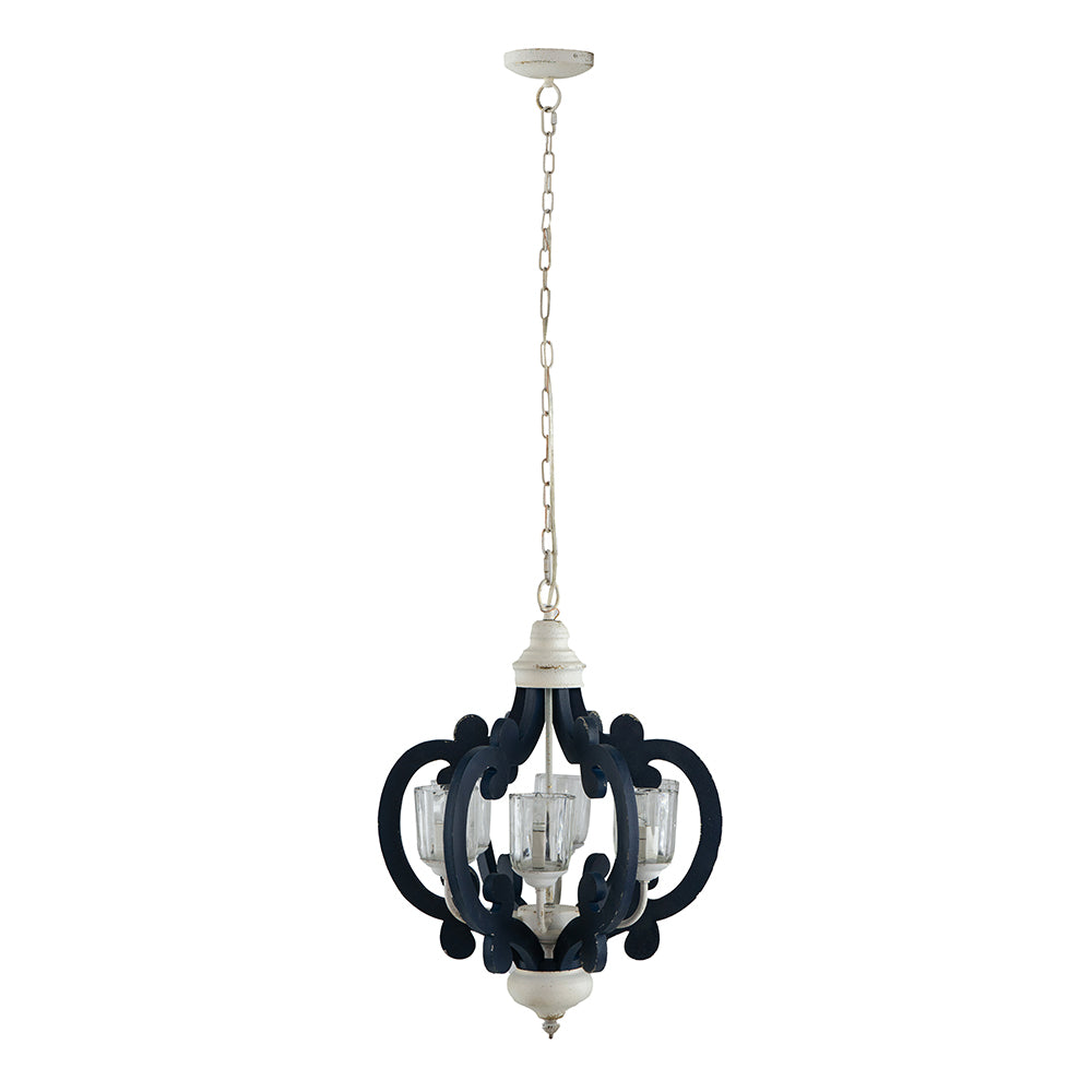 Natural Wood 6-Light Farmhouse Chandelier for Restaurant Dining Rooms and Kitchens — view 4