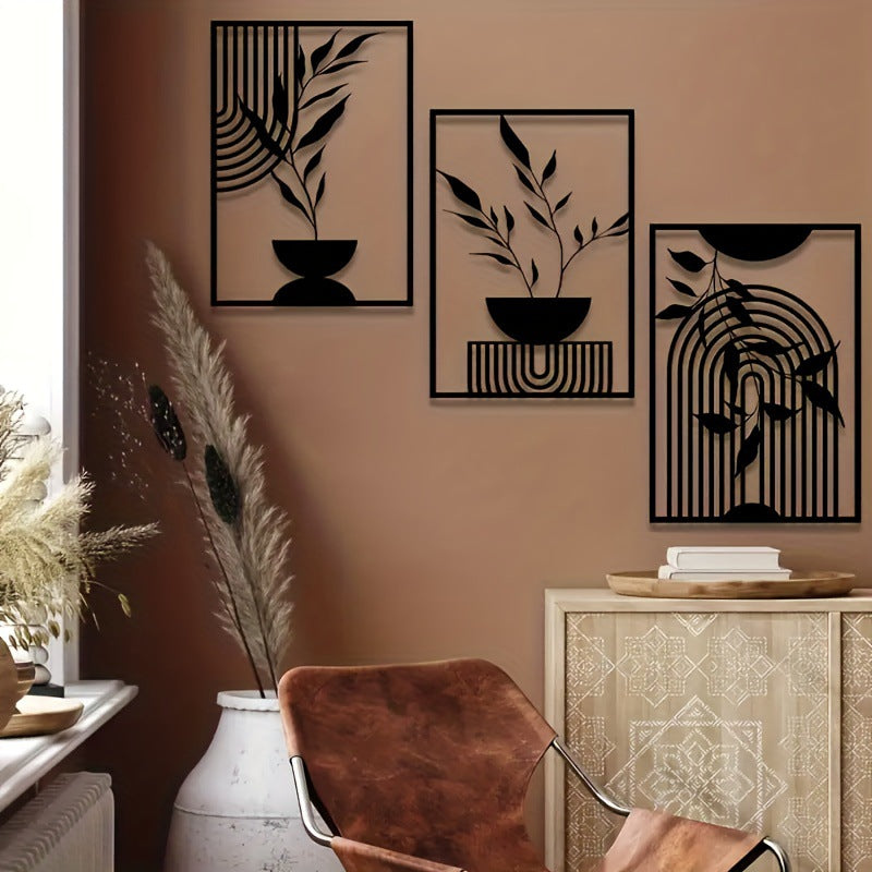 Minimalist Abstract Art Metal Wall Decor — view 4