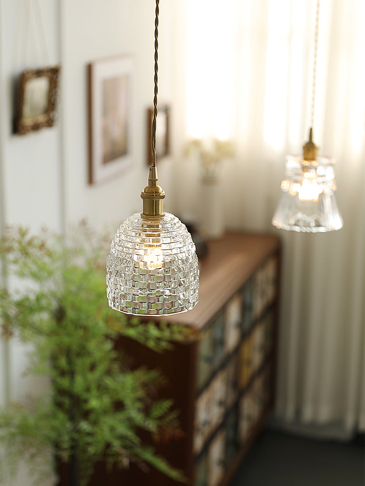 Japanese Copper & Glass Pendant Light for Restaurants — view 5