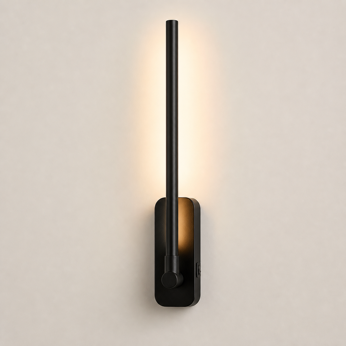Resto Glow AI product image 2026-08-03 — clean background — Black Rechargeable Magnetic 3CCT Picture Light for Restaurant Art Walls