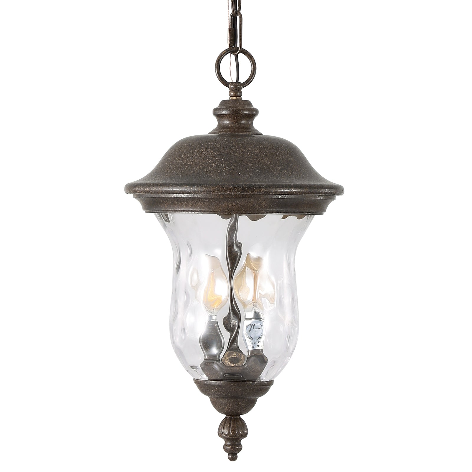 Weatherproof Rustic Clear-Glass Hanging Lantern for Restaurant Patios — view 3
