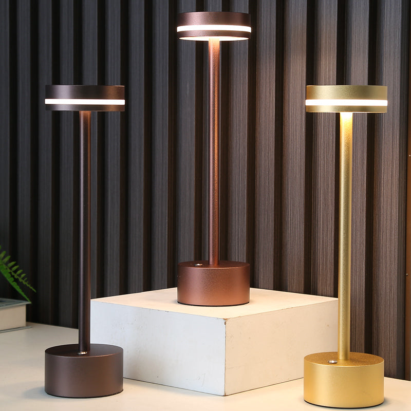 American Style Rechargeable LED Restaurant Touch Table Lamp Bar Hotel Cafe Removable Table Light — view 1
