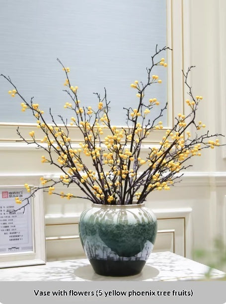 Holly Vase Ornament Artificial Flowers For Floral Arrangements Decor Item — view 7