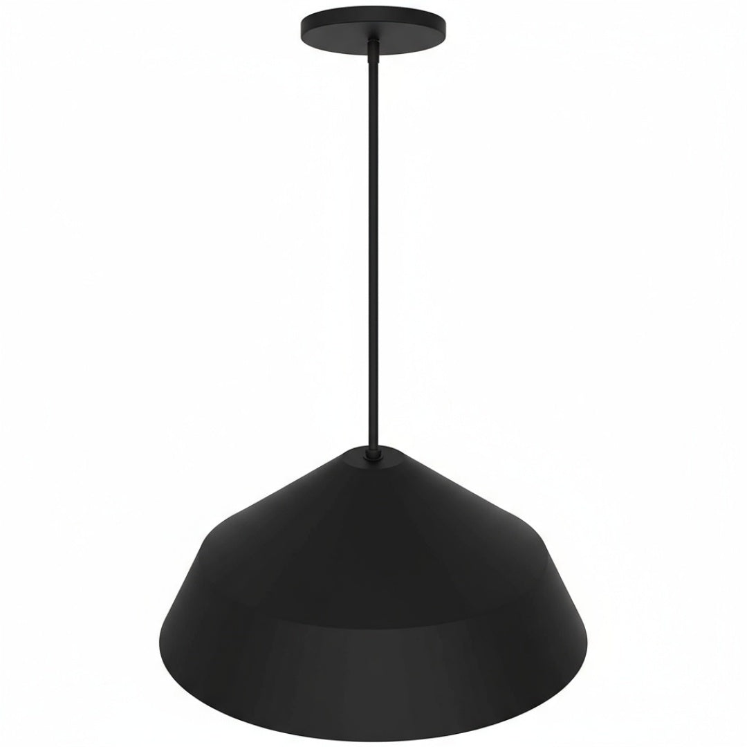 22-Inch Black Integrated LED Pendant for Restaurant Dining Areas — view 2
