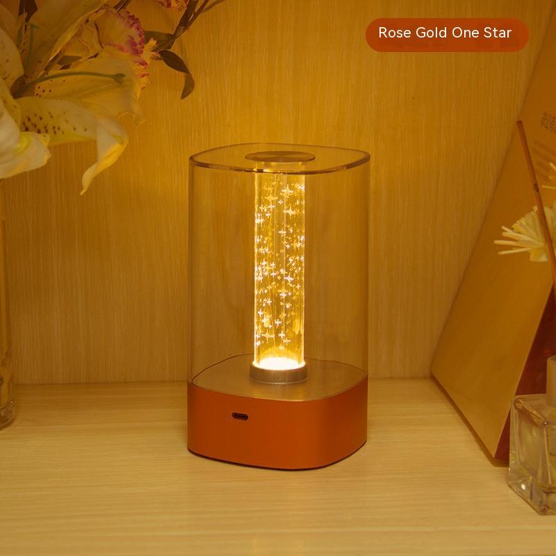 New LED Touch Atmosphere Light USB Charging Eye Protection Bedside Bedroom Lamp Bar Restaurant Garden Decoration Night Light Home Decor — view 9