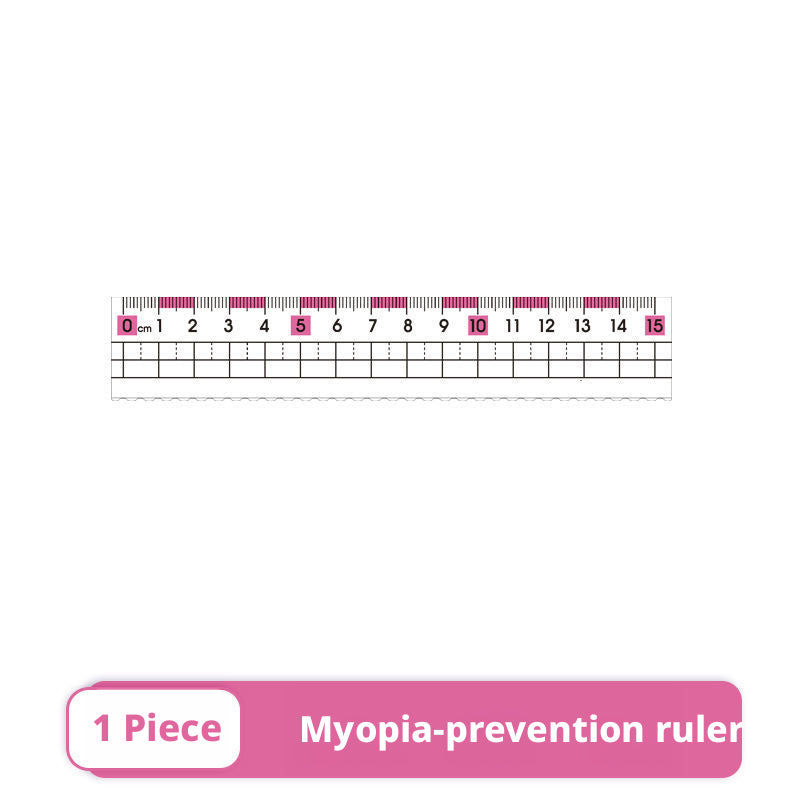 Eye protection ruler-pink-15cm-1 pack — view 1