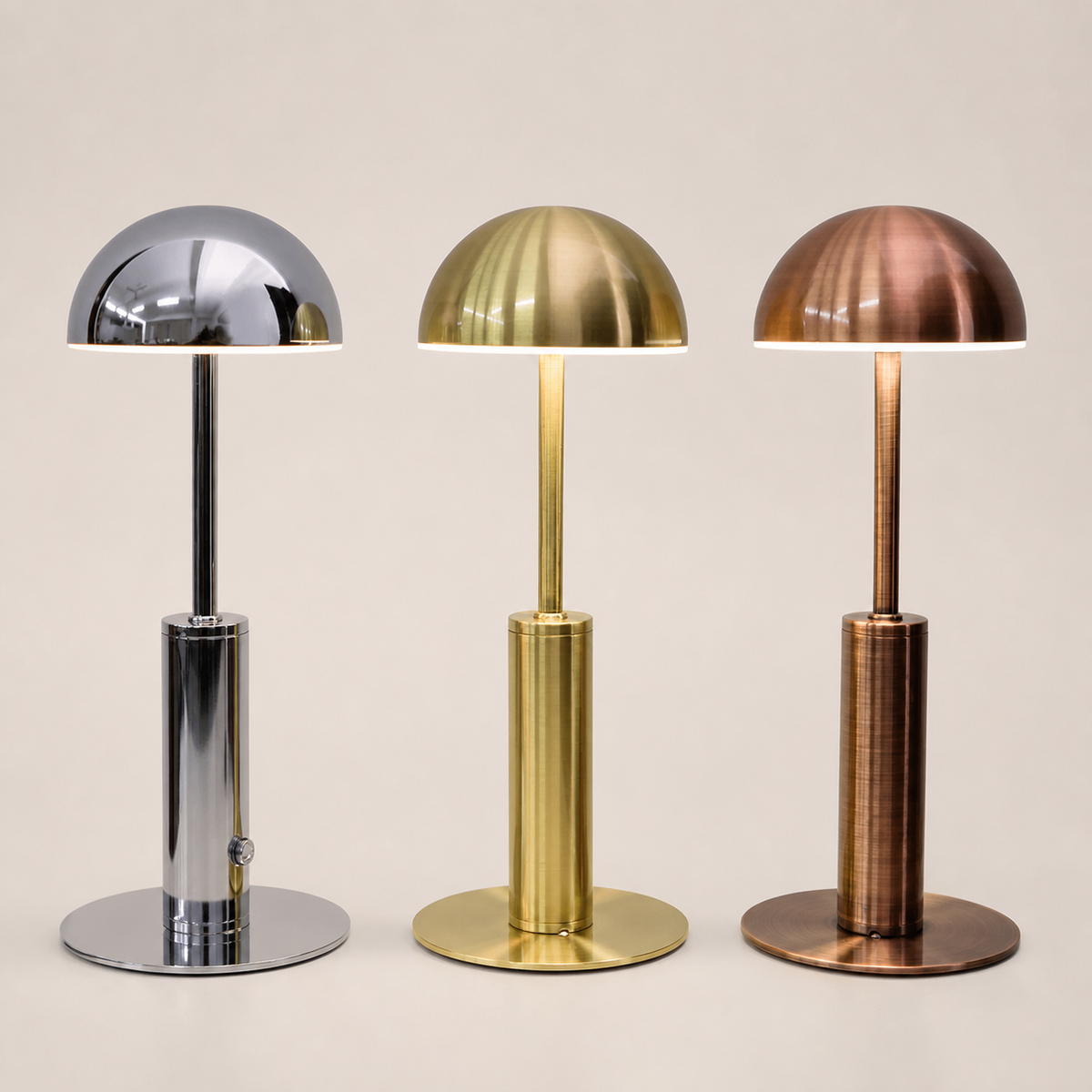 Resto Glow AI product image 2026-08-03 — clean background — Cross-Border Led Rechargeable Bar Table Lamp Creative Mushroom-shaped Haircut Decorative Lamp Ambience Light Outdoor Restaurant And Cafe Desk Lamp