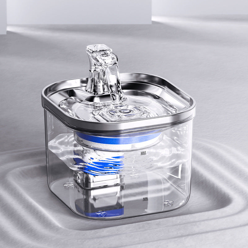 Stainless-Steel Continuous-Flow Water Fountain for Cat Cafés, Adoption Lounges, and Multi-Cat Hospitality Spaces — view 4