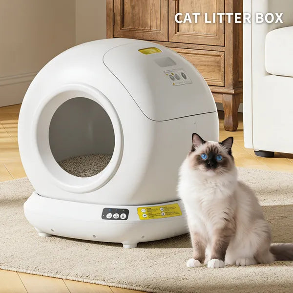 78-Liter Smart Self-Cleaning Litter Station for Cat Cafés, Multi-Cat Adoption Rooms, and Staff-Managed Hygiene Zones — view 3