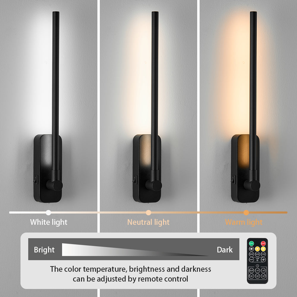 Black Rechargeable Magnetic 3CCT Picture Light for Restaurant Art Walls — view 4
