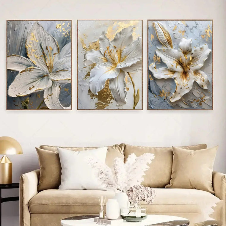 Hand-painted Floral Study Room Decorative Painting