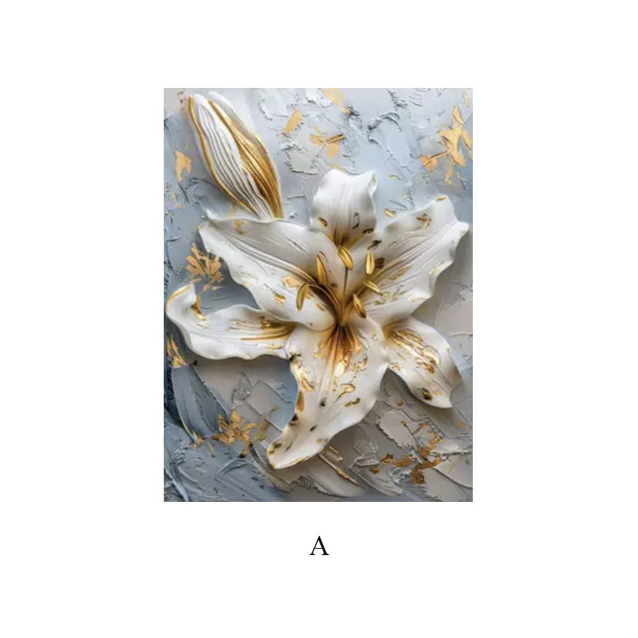 Hand-painted Floral Study Room Decorative Painting — view 6