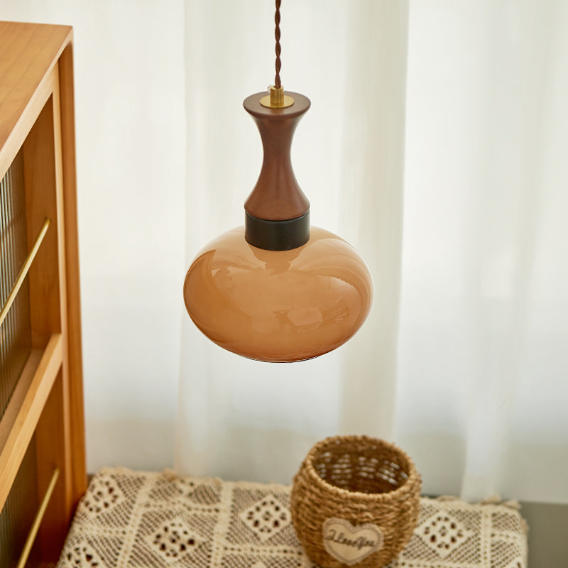 Restaurant Pendant Light Retro Glass Bedroom — view 2
