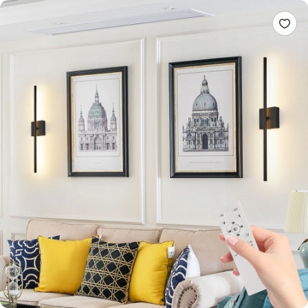 Matte Black LED Wall Sconce — 2-Piece Restaurant Set — view 6