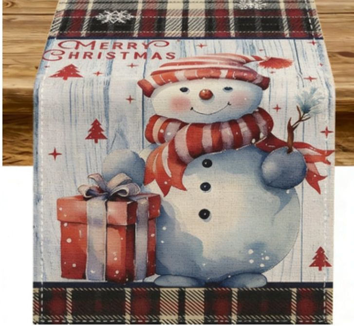 Christmasthemed Snowman Table MatFestive Christmas Table Decor — view 10