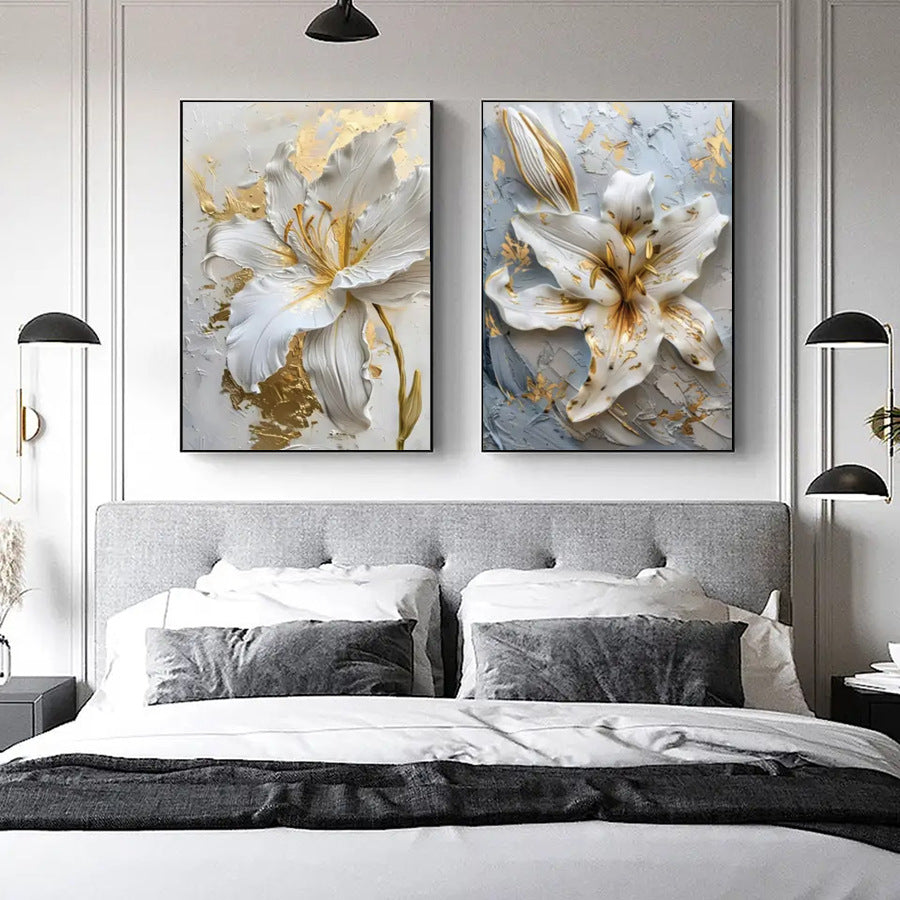 Hand-painted Floral Study Room Decorative Painting — view 2