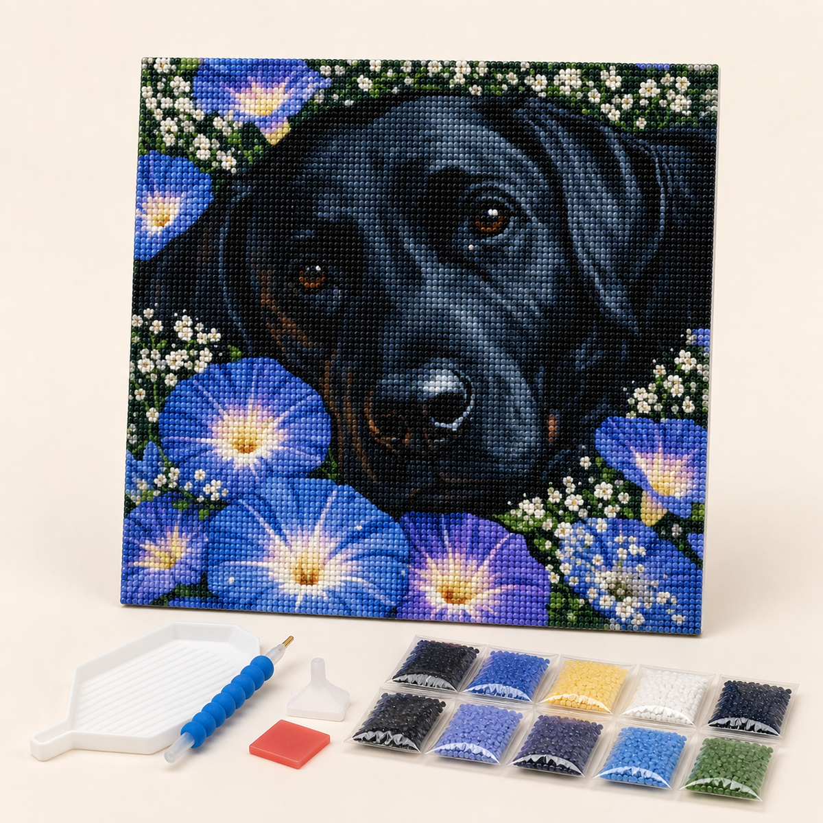 Resto Glow AI product image 2026-08-03 — clean background — DIY 5D Diamond Painting Resin Full Drill RoundSquare Diamonds