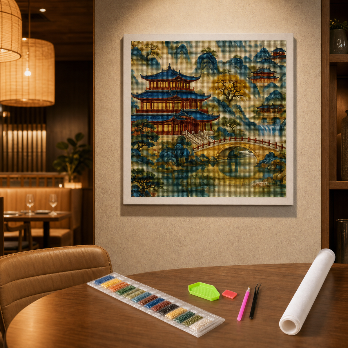 Resto Glow AI product image 2026-08-03 — restaurant view — DIY Digital Oil Paintings Custom Diamond Paintings Based On Your Photos