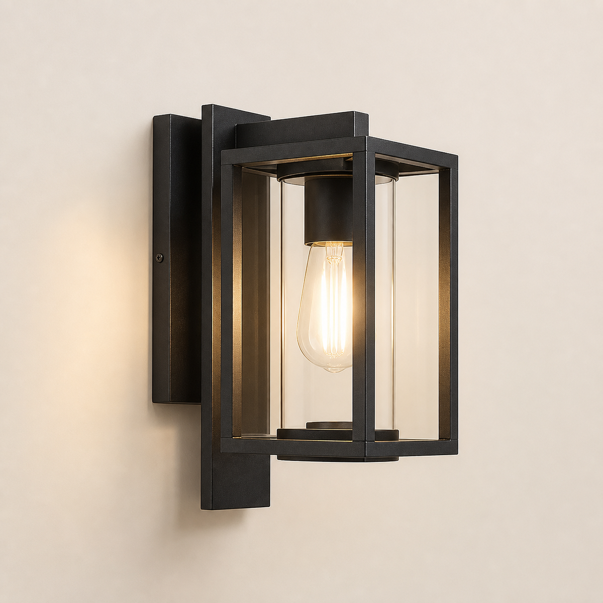 Resto Glow AI product image 2026-08-03 — clean background — Dusk-to-Dawn Motion Sensor Aluminum Wall Lamp for Restaurant Entrances and Patios