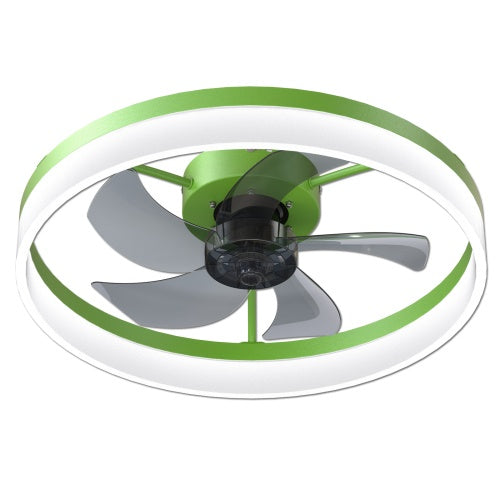 Slim Dimmable LED Ceiling Fan with Light for Restaurant Dining Rooms — view 8