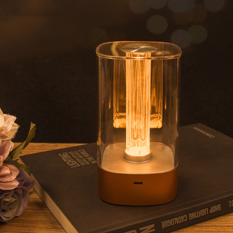 New LED Touch Atmosphere Light USB Charging Eye Protection Bedside Bedroom Lamp Bar Restaurant Garden Decoration Night Light Home Decor — view 6
